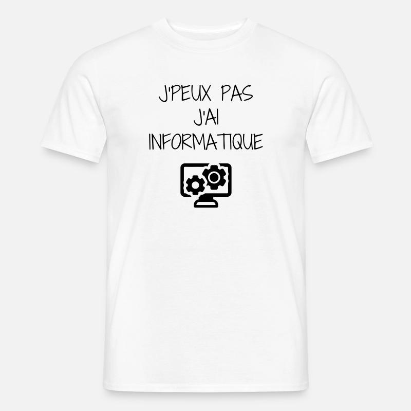 Computer / Informatiker / Aussenseiter / Ingenieur - Männer T-Shirt - Weiß