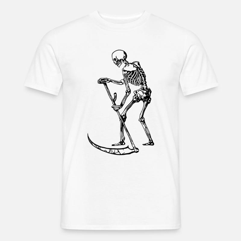 Skelett - Männer T-Shirt - Weiß