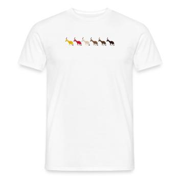 REHMOJI - Männer T-Shirt - Weiß - Vorne - AI Model Male 178 dark (178cm)