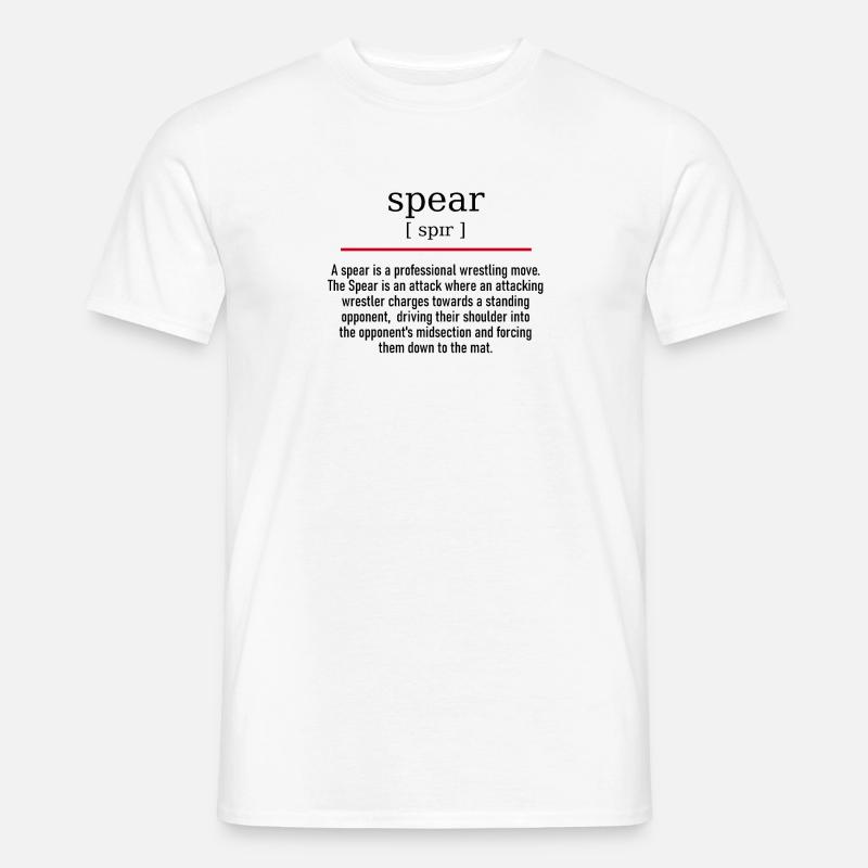 spear - spelling and description - Männer T-Shirt - Weiß