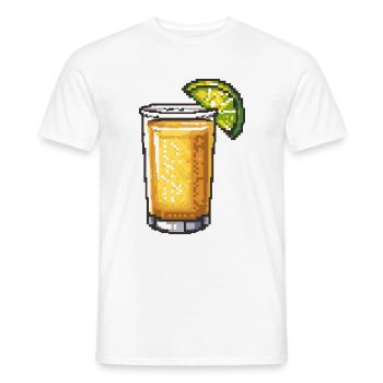 Tequila Pixel Gamer - Männer T-Shirt - Weiß - Vorne - AI Model Male 178 dark (178cm)