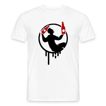 Bier Trinken Party - Männer T-Shirt - Weiß - Vorne - AI Model Male 178 dark (178cm)