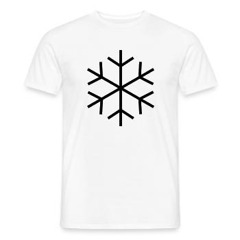 Symbol für Kalt / Cool fein - Männer T-Shirt - Weiß - Vorne - AI Model Male 178 dark (178cm)