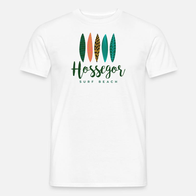 Hossegor surf beach - Men’s T-shirt - white