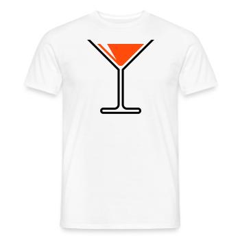 XUrlaubspass (Orange) - T-shirt homme - blanc - Devant - AI Model Male 178 dark (178cm)