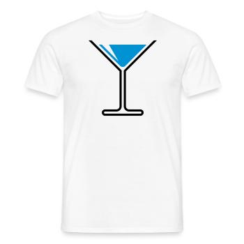XFrice Time Fun (Skyblue) - Men's T-Shirt - white - Front - AI Model Male 178 dark (178cm)