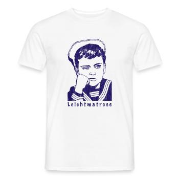 Leichtmatrose | Matrose Seemann Kapitän Seefahrer - Männer T-Shirt - Weiß - Vorne - AI Model Male 178 dark (178cm)