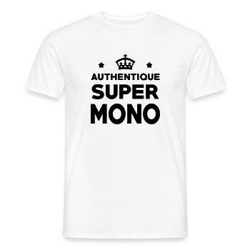 Moniteur / Monitrice / Mono / Formation / Ski - T-shirt homme - blanc - Devant - AI Model Male 178 dark (178cm)