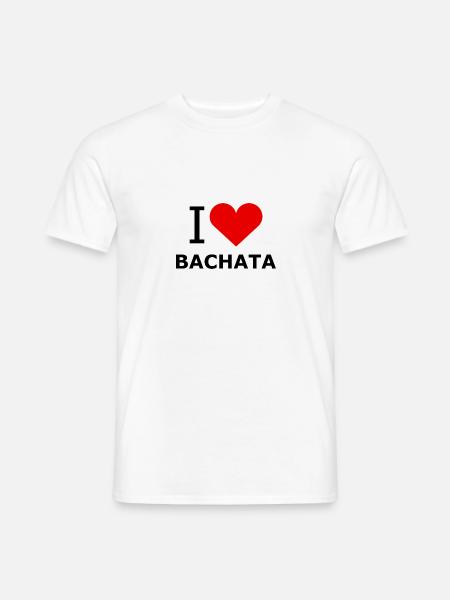 J'aime la chemise Bachata - Chemises de nuit - T-shirt homme - blanc