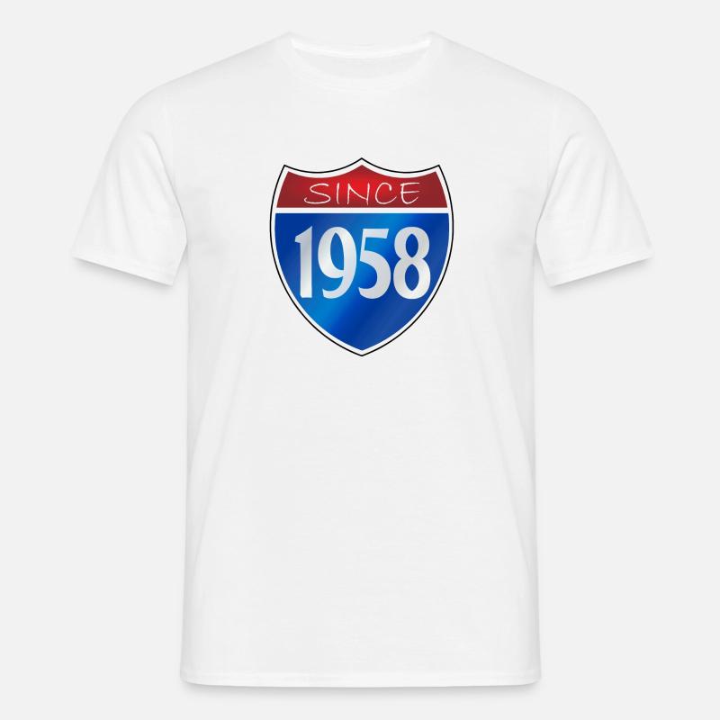 Since 1958 - Männer T-Shirt - Weiß