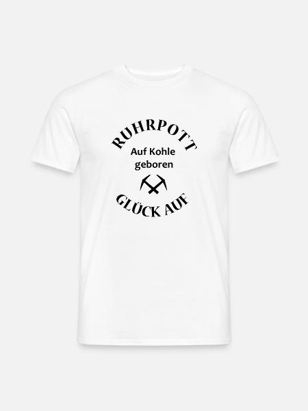 Ruhrpott Glück auf - Männer T-Shirt - Weiß