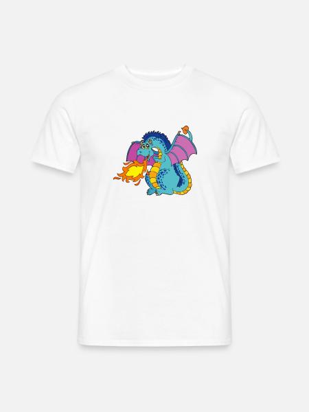 cute dragon - Men's T-Shirt - white