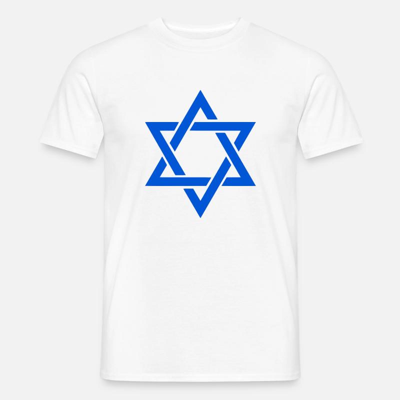 Stella di David - T-shirt uomo - bianco