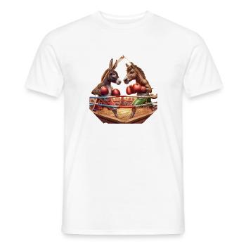 Tierische boxer - Männer T-Shirt - Weiß - Vorne - AI Model Male 178 dark (178cm)