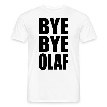 Bye Bye Olaf (Black) - Männer T-Shirt - Weiß - Vorne - AI Model Male 178 dark (178cm)