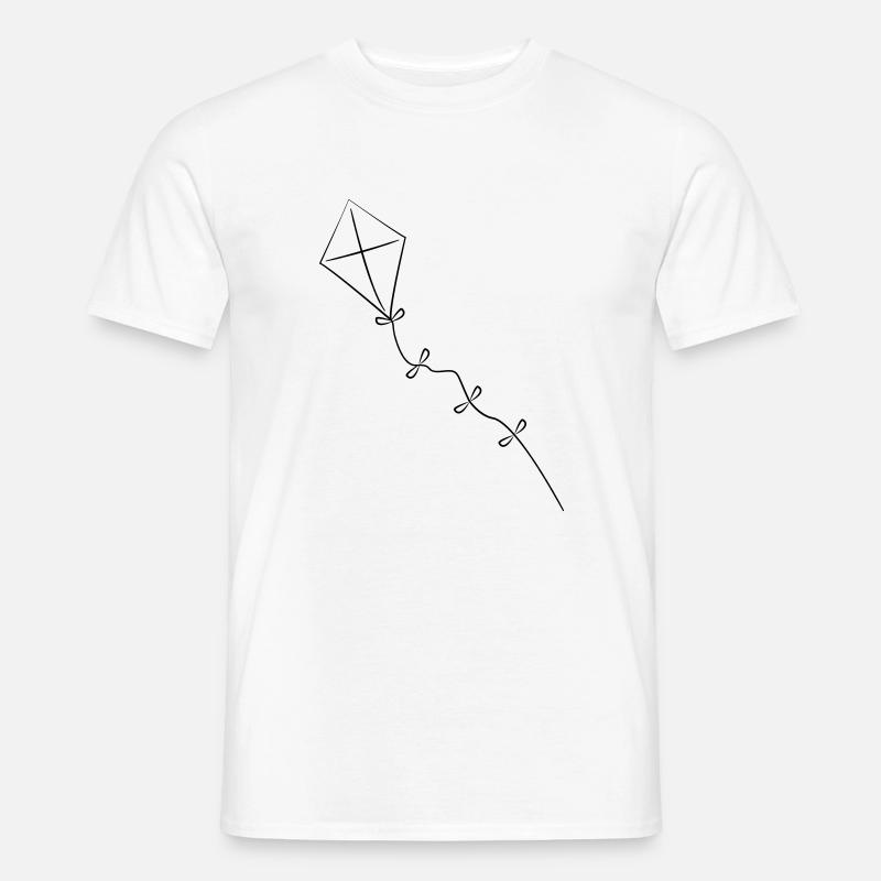 Drachen steigen - Männer T-Shirt - Weiß