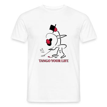 Stick figures - GogoLore tango your life - Men's T-Shirt - white - Front - AI Model Male 178 dark (178cm)