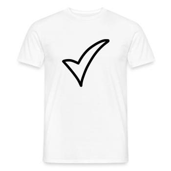 Crochet Emoji Esquisse Dessin Noir - T-shirt homme - blanc - Devant - AI Model Male 178 dark (178cm)