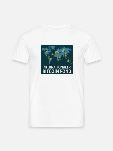 Internationaler Bitcoin Fond - Männer T-Shirt - Weiß