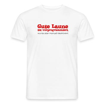 Gute Laune vorprogrammiert - Männer T-Shirt - Weiß - Vorne - AI Model Male 178 dark (178cm)