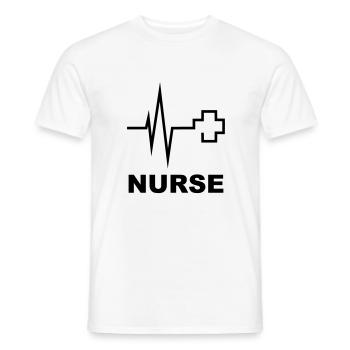 Nurse - T-shirt homme - blanc - Devant - AI Model Male 178 dark (178cm)