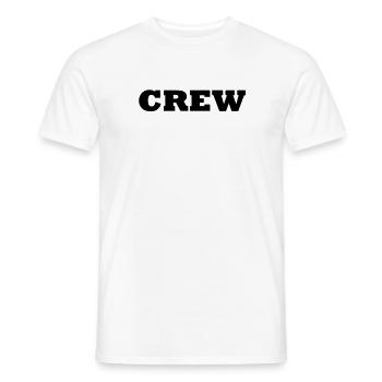 Crew - T-shirt homme - blanc - Devant - AI Model Male 178 dark (178cm)