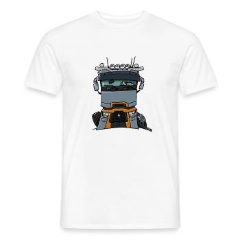 Camion 0813 R - T-shirt homme - blanc - Devant - AI Model Male 178 dark (178cm)