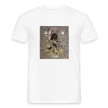 Icône. Icône orthodoxe - T-shirt homme - blanc - Devant - AI Model Male 178 dark (178cm)