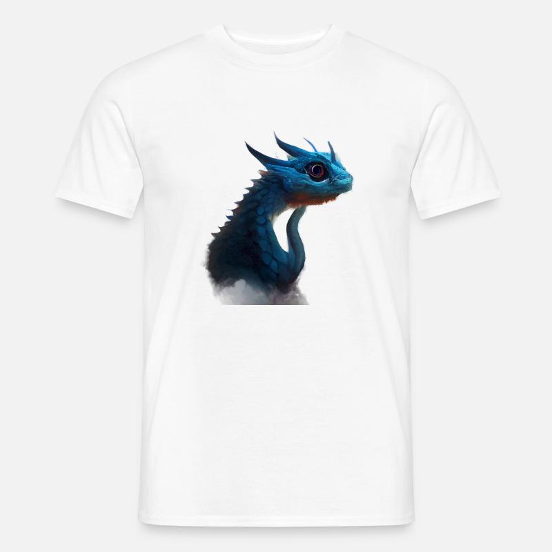 Blue Dragon - Männer T-Shirt - Weiß