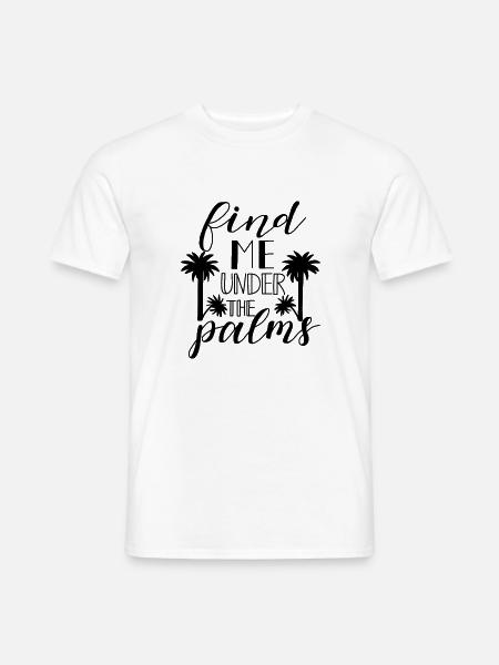 Tropical palm trees - Männer T-Shirt - Weiß