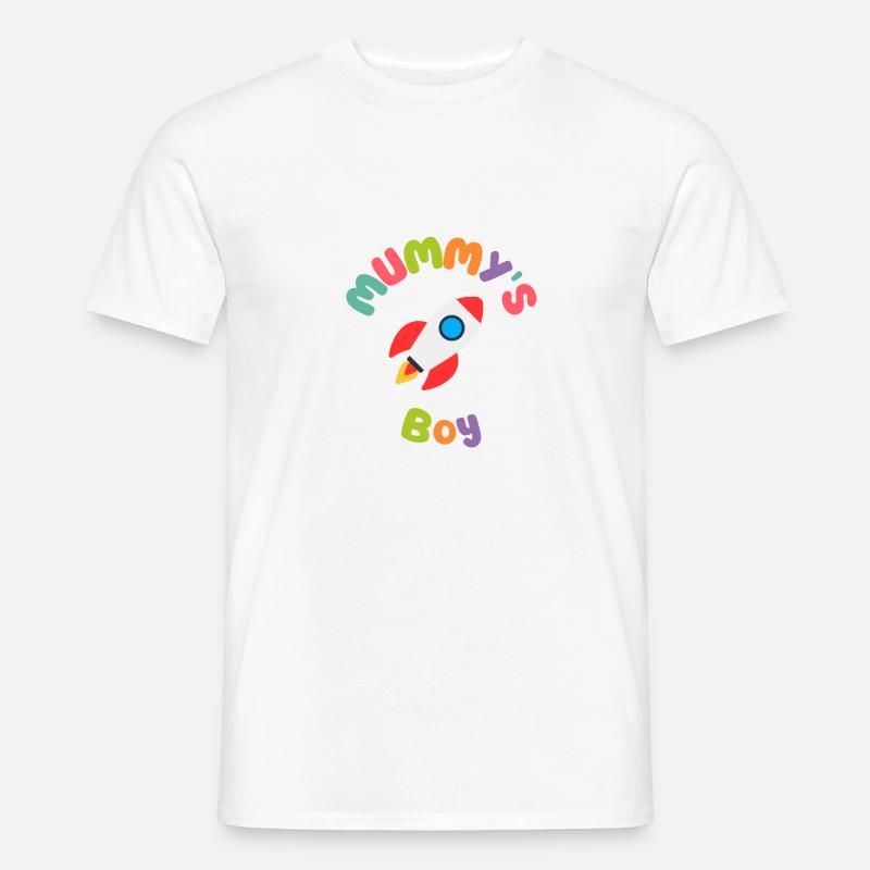 Mummys Junge Rakete - Männer T-Shirt - Weiß
