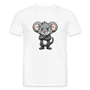 souris - T-shirt homme - blanc - Devant - AI Model Male 178 dark (178cm)