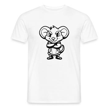 souris - T-shirt homme - blanc - Devant - AI Model Male 178 dark (178cm)