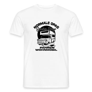 Camping Wohnmobil Wohnwagen lustiger Spruch - Männer T-Shirt - Weiß - Vorne - AI Model Male 178 dark (178cm)