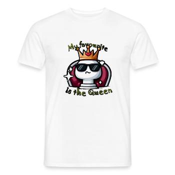 Königin im Glanz - Männer T-Shirt - Weiß - Vorne - AI Model Male 178 dark (178cm)