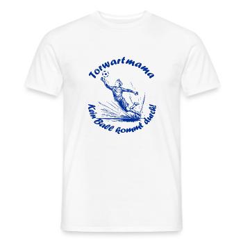 Torwart Mama - blau - Männer T-Shirt - Weiß - Vorne - AI Model Male 178 dark (178cm)