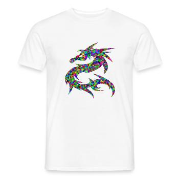 Dragon - Männer T-Shirt - Weiß - Vorne - AI Model Male 178 dark (178cm)