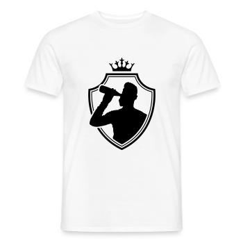 drinking wappen - Männer T-Shirt - Weiß - Vorne - AI Model Male 178 dark (178cm)