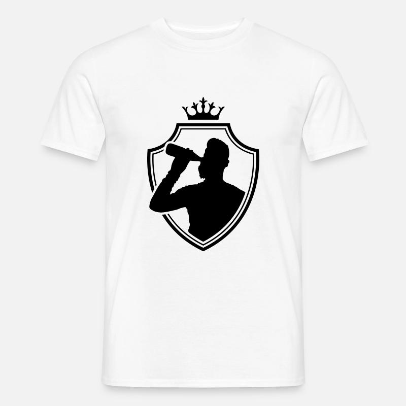 boire un blason - T-shirt homme - blanc