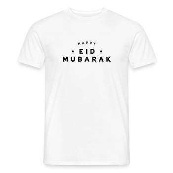 Happy Eid Mubarak - Men's T-Shirt - white - Front - AI Model Male 178 dark (178cm)