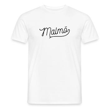 Malmo - Men's T-Shirt - white - Front - AI Model Male 178 dark (178cm)
