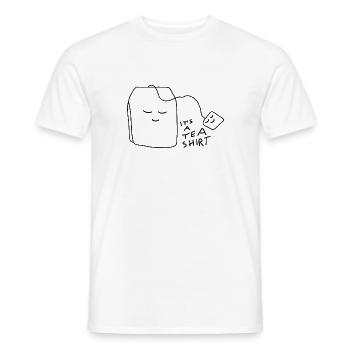Tea Shirt / It s a tea shirt - Männer T-Shirt - Weiß - Vorne - AI Model Male 178 dark (178cm)