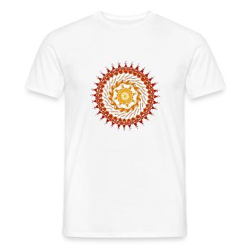 Mandala - T-shirt homme - blanc - Devant - AI Model Male 178 dark (178cm)