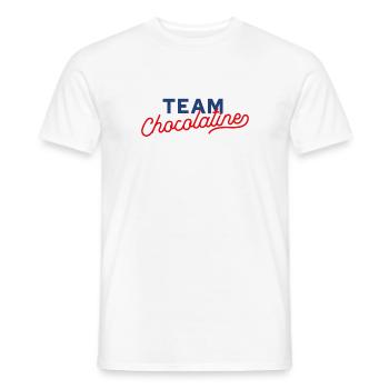 Team chocolatine - Men's T-Shirt - white - Front - AI Model Male 178 dark (178cm)