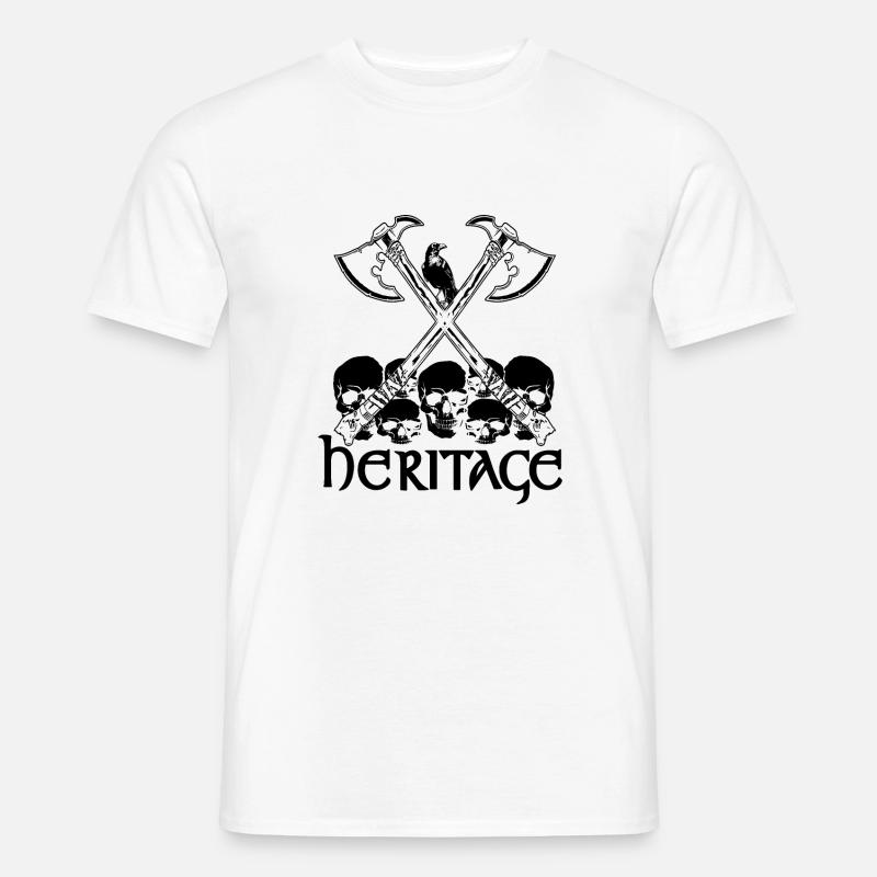Wikinger-Erbe - Männer T-Shirt - Weiß