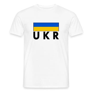Ukraine - Männer T-Shirt - Weiß - Vorne - AI Model Male 178 dark (178cm)