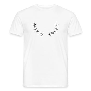 Flowers, Nature, Hearts, Love, Baby - T-shirt homme - blanc - Devant - AI Model Male 178 dark (178cm)