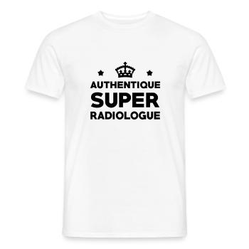 Radiologue / Radiologie / Radio / Docteur Médecin - T-shirt homme - blanc - Devant - AI Model Male 178 dark (178cm)