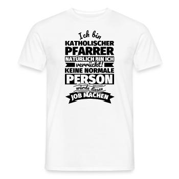 Katholischer Pfarrer Geschenke - Männer T-Shirt - Weiß - Vorne - AI Model Male 178 dark (178cm)
