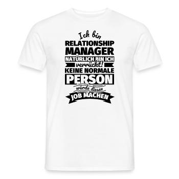 Relationship Manager Geschenke - Männer T-Shirt - Weiß - Vorne - AI Model Male 178 dark (178cm)